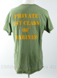 KMARNS Korps Mariniers of USMC US Marine Corps Private 1st Class of Marines shirt groen - maat Medium - gedragen - origineel