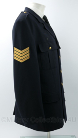 Donkerblauwe Nederlandse Brandweer tuniek uniform jas Onderbrandmeester - maat 48 - origineel