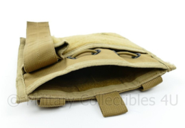 Defensie, Korps Mariniers en US Army coyote MOLLE office pouch - 16,5 x 18 x 3 cm - origineel