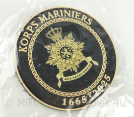 KMARNS Korps Mariniers 1665-2025 360 jaar jubileum patch PVC - diameter 7 cm - nieuw in verpakking - origineel