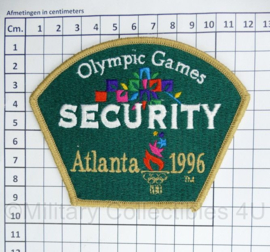 Embleem Security Atlanta 1996 Olympic Games Olympische spelen - 11,5 x 9 cm - origineel