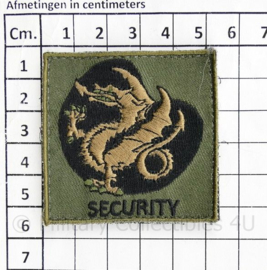 Defensie borst embleem Security Friesland - met klittenband - 5 x 5 cm - origineel
