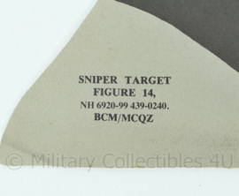 Britse leger Royal Marines / Korps Mariniers - Sniper target figure 14  - 28 x 24,5 cm - origineel