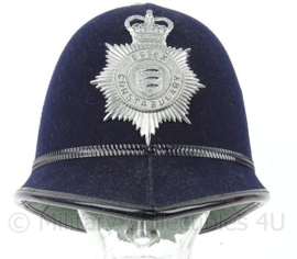 Britse Essex Constabulary Police rosetop bobby helm - vroege variant - origineel