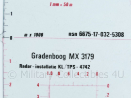 Nederlands leger gradenboog mx 3179 Radar installatie KL TPS 4742 - 14x29 cm - origineel