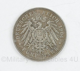 Deutsches Reich 1904 Munt - diameter 3,5 cm - replica