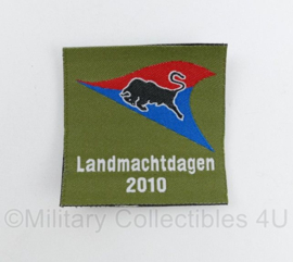 Defensie Landmachtdagen 2010 borstembleem 43 GEMECHANISEERDE BRIGADE - met klittenband - zeldzame misdruk zonder afgewerkte rand - 5 x 5 cm - origineel