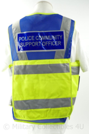 Britse PCSO reflectie vest met pepperspray houder - maat Large - licht gedragen - origineel