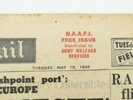 Daily Mail krant - 15 May 1945 - NAAFI Issue - origineel