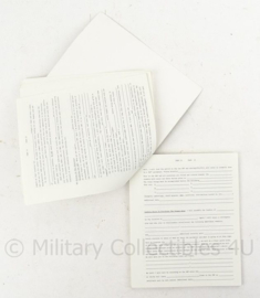 US Vietnam oorlog SQUAD LEADERS MANUAL  Warning order and Operator order boekje - Zeldzaam - 15 x 12 cm - origineel