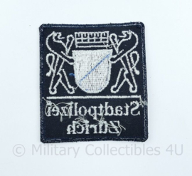 Zwitserse Stadtpolizei Zurich embleem  - 8,5 x 7,5 cm - origineel