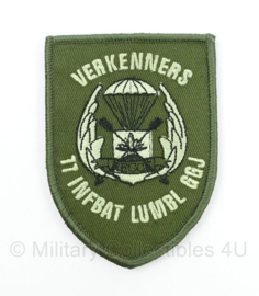 KL Nederlandse leger Verkenners 11 INFBAT LUMBL GGJ embleem met klittenband - 10 x 7 cm
