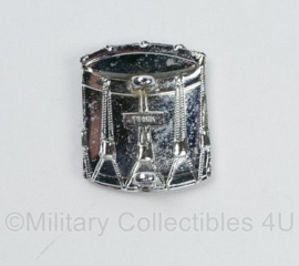 Britse leger Ceremonial Bandsman cap badge zilver - 3 x 2,5 cm - origineel
