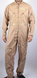 Flight Suit Coveralls Flyers Summer Fire Resistant Cwu-27/p Vlieger Vlamwerend khaki - size 34 R = NL maat 44 regular  - NIEUW - origineel