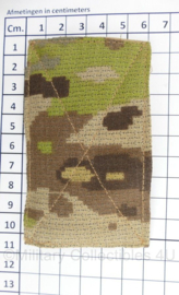 KL Nederlandse leger Fibrotex digital Multicam klittenband afdekking - 10,5 x 6 cm - origineel