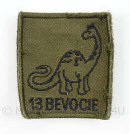 KL Landmacht borst embleem 13e BEVOCIE Bevoorradings Compagnie - met klittenband - afmeting 4,5 x 5,5 cm - origineel