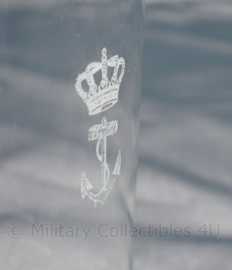 Koninklijke Marine en Korps Mariniers frisdrank glas - 6,5 x 12 cm - origineel