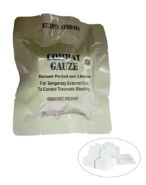 Combat Gauze hemostatisch Z fold (merkloos) - begin 2026 - 370 x 7,5 cm - nieuw gemaakt