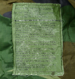 Korps Mariniers poncholiner Woodland Forest camo Liner Wet Wather Poncho  - 210 x 145,5 x 0,4 cm - origineel