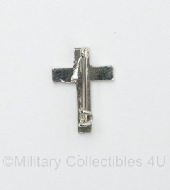 KL Nederlandse leger Aalmoezenier Geestelijke kruis voor het uniform - 2 x 1,5 cm - origineel