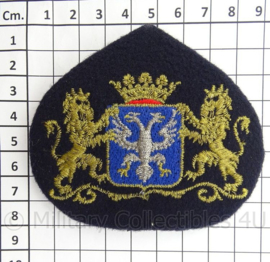 Nederlandse Gemeente Ambtenaar pet embleem - Gemeente Arnhem - afmeting 9 x 8 cm - Origineel