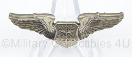US Army borst wing Navigator/Aircraft Observer silver - afmeting 5 x 2 cm - origineel