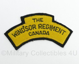 Canadese leger The Windsor Regiment Canada shoulder title - 12 x 6,5 cm - origineel