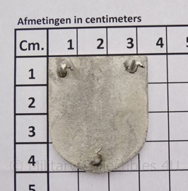 WO2 Duitse SS metalen Tropenhelm insigne SET - 3,3 x 4 cm - replica
