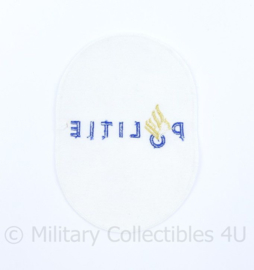 Nederlandse politie zeldzaam wit embleem - vroeg model - origineel