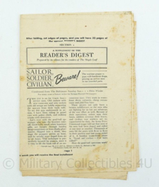 Oorlogse uitgave A supplement of The Readers Digest Brits - origineel