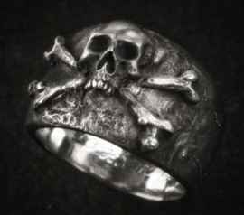 Brunswick Leibbataillon Ring Skull & Bones - size 7 tm. 10