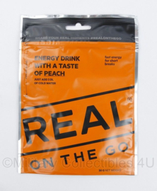 Real on the Go Energy Drink with a taste of Peach rantsoen - t.h.t. 06-2024