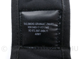 kmar en KCT koppeltas zwart MOLLE Smoke granaat zwart met NSN - 7 x 4 x 13 cm - Nieuwstaat -  origineel