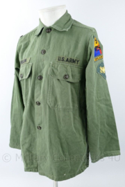 US Army Vietnam oorlog Fatique shirt 3rd Armored Division Spearhead - maat small - origineel