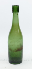 WO2 Duitse groene bierfles Heinrich Schaps Wurselen 1939 - 0,33 l -  origineel