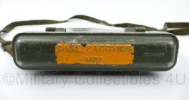 US Army M1A1 Gunner Quadrant Howitzer Case Carrying M82 - gebruikt - 19 x 4,5 x 16 cm - origineel