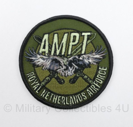 RNLAF Royal Netherlands Airforce AMPT Air Mobile Protection Team embleem - met klittenband - diameter 9 cm