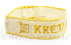 WO2 Duitse Kreta armband - van uniform verwijderd - afmeting 18,5 x 3,5 cm - origineel