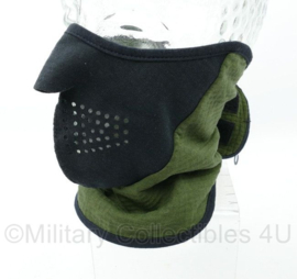 Defensie Seirus Fire Shield Neofleece Combo Scarf Facemask Sjaal met Windstopp Combo Scarf zwart/groen - maat Medium - nieuw - origineel