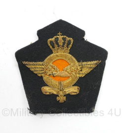 KLU Koninklijke Luchtmacht GLT gala tenue pet insigne - 8 x 8 cm - origineel