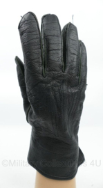 Lederen handschoenen zwart - maat 9,5 - gedragen - origineel
