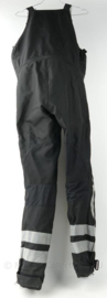 Motorbroek met bretels - zwart met reflectie strips - maat 54R - origineel
