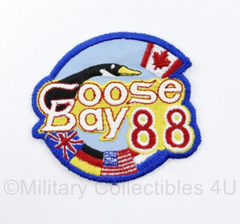USA, Germany, Canada & UK embleem Goose Bay 88 - 9,5 x 9 cm - origineel