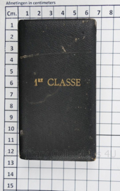 Belgische Franse medaille doosje 1RE Classe - 12,5 x 6,5 cm - origineel