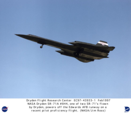 NASA SR-71 Blackbird die cast metal model
