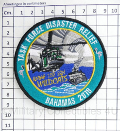 Task Force Disaster Relief Bahamas 2019 embleem - met klittenband - diameter 9 cm