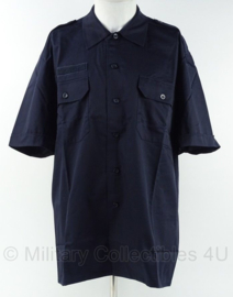 Defensie Overhemd Donkerblauw Korte Mouw zonder logo  - maat 7090/1015 - nieuw in de verpakking - origineel