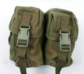 KMARNS Korps Mariniers en KL Nederlandse leger Double mag pouch MOLLE Profile Equipment groen - 21 x 8 x 16,5 cm - gebruikt - origineel