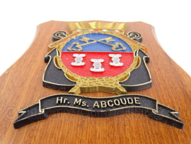 Wandbord Hr Ms Abcoude - Koninklijke Marine - Origineel