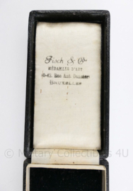 Belgische Franse medaille doosje 1RE Classe - 12,5 x 6,5 cm - origineel